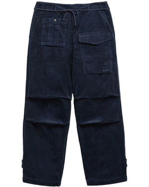 Barbour Pantalon En Velours Côtelé - Black