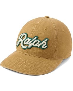 Polo Ralph Lauren Logo-Patch Baseball Cap - Metallic