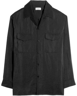Lemaire Silk Shirt - Black