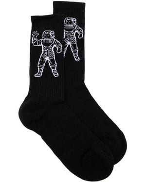 BBCICECREAM Logo-Intarsia Socks - Black