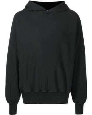 GR10K Long Sleeves Cotton Hoodie - Black