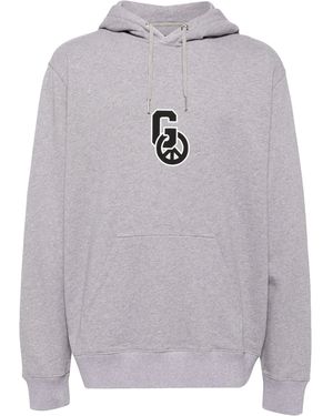 Givenchy Graphic-Print Cotton Hoodie - Grey