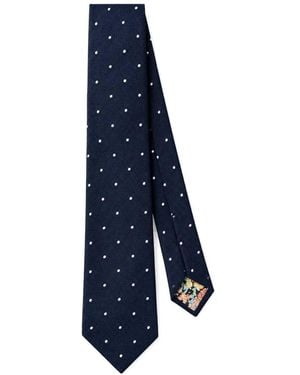 Paul Smith Silk 'Dots' Tie - Blue