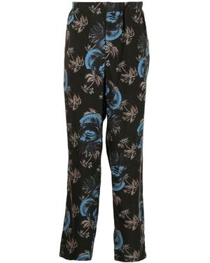 Undercover Printed Straight-leg Trousers - Multicolour