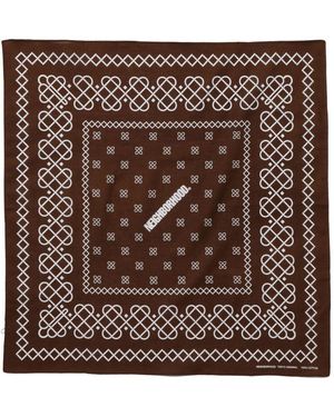 Neighborhood Geometric-Print Scarf - Brown