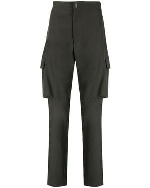 Givenchy Straight-leg Wool Cargo Trousers - Grey