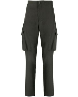 Givenchy Straight-leg Wool Cargo Pants - Gray