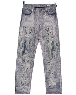 Kafeneo by TBF Patch-Work Trousers - Grey