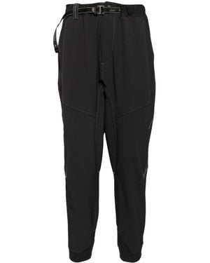 and wander Water-Repellent Tapered Trousers - Black