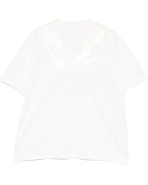 Maison Margiela Cotton Polo Shirt - White