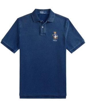 Polo Ralph Lauren Polo Bear Mesh Polo Shirt - Blue