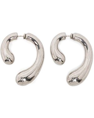 Panconesi P Earrings - White