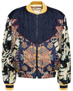 Pierre Louis Mascia Adana Bomber Jacket - Blue