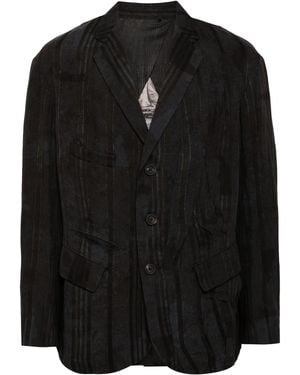 Ziggy Chen Asymmetric Blazer - Black