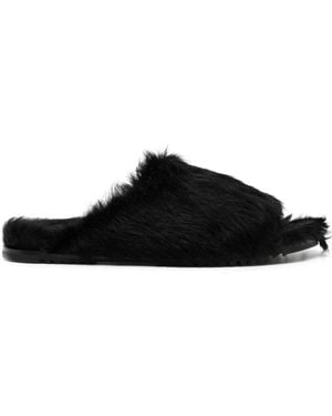 Rick Owens Granolas Open-Toe Slides - Black