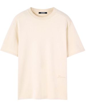 Jacquemus Round Neck T-Shirt - Natural