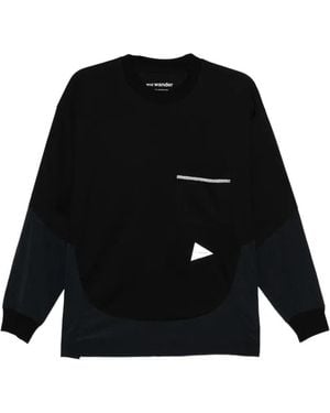 and wander T-Shirt Combi - Black