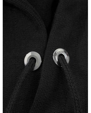 HELIOT EMIL Logo-Plaque Drawstring Hoodie - Black