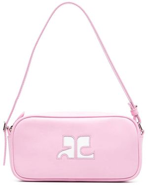 Courreges Reedition Leather Shoulder Bag - Pink