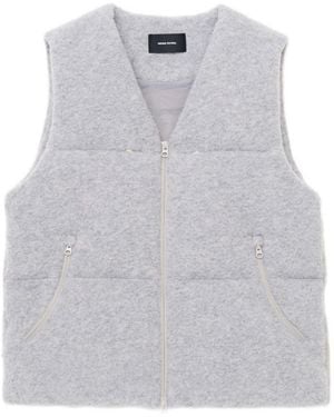 Hiking Patrol Quilted Zip-Front Gilet - White