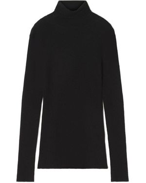 Lanvin Ribbed Turtleneck Sweater - Black