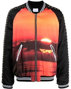 BLUE SKY INN Graphic-print Bomber Jacket - Pink