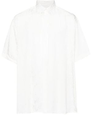 Louis-Gabriel Nouchi Patterned-Jacquard Shirt - White