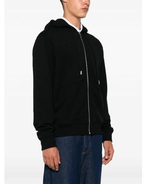 Givenchy Logo-Print Zip-Up Hoodie - Black