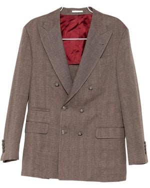 Brunello Cucinelli Double-Breasted Suit - Natural