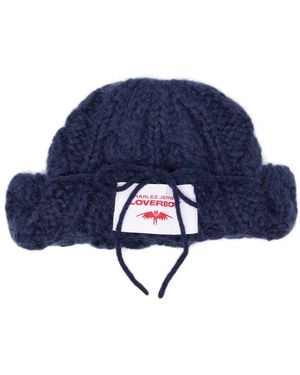 Charles Jeffrey Chunky Aviator Beanie - Blue