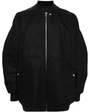 Rick Owens Zip-Up Bomber Jacket - Black