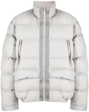 C2H4 High-neck Padded Jacket - Grey