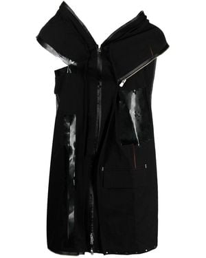 TAKAHIROMIYASHITA TheSoloist. Asymmetrical Distressed Sleeveless Jacket - Black