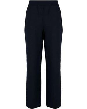 Lanvin Straight-leg Wool-blend Track Trousers - Blue