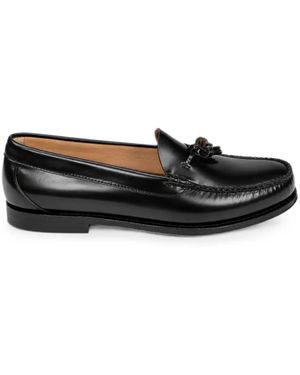 G.H. Bass & Co. Tassel-Detail Leather Loafers - Black
