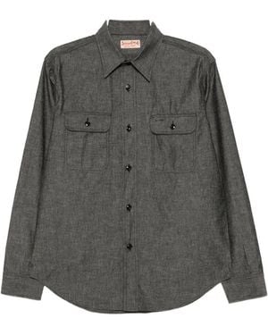 Sugar Cane Jeans Denim Shirt - Grey