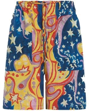 Marni Printed Bermudas - Blue