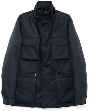 Dolce & Gabbana Technical-Fabric Padded Jacket - Blue