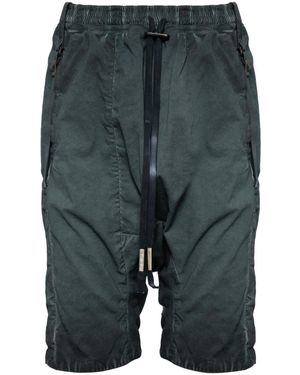 Boris Bidjan Saberi Drawstring-Fastening Bermuda Shorts - Grey