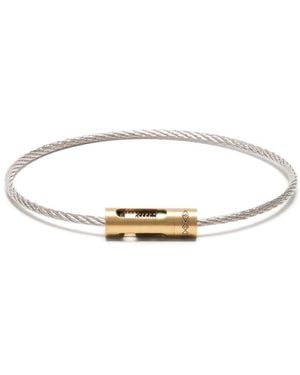 Le Gramme 18Kt And Titanium 6G Cable Bracelet - White