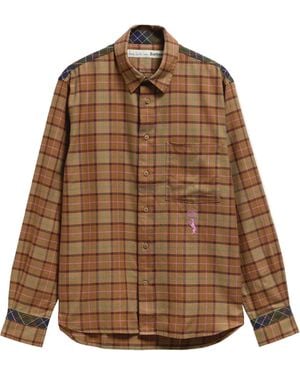 Barbour X Paul Smith Tartan-Pattern Long-Sleeve Shirt - Brown