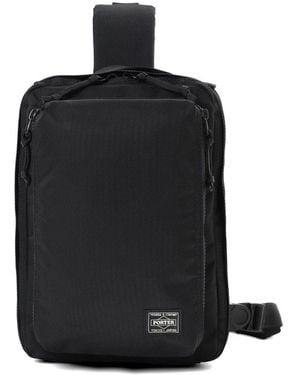 Porter-Yoshida and Co Unit Sling Zip Shoulder Bag - Black