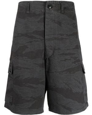 Maharishi Camouflage-Print Cargo Shorts - Grey