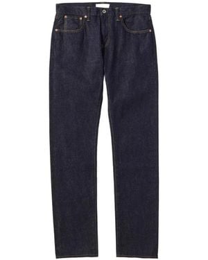 Japan Blue Jeans Logo-Patch Slim-Fit Jeans - Blue