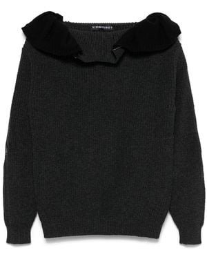 Y. Project Zip Hooded Jumper - Black