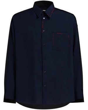 Marni Shirt With Inserts - Blue