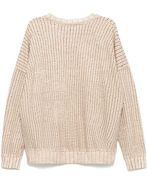 Undercover Fake Knit Printing Jumper - Natural