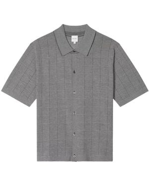 Paul Smith Checked Short-Sleeve Shirt - Grey