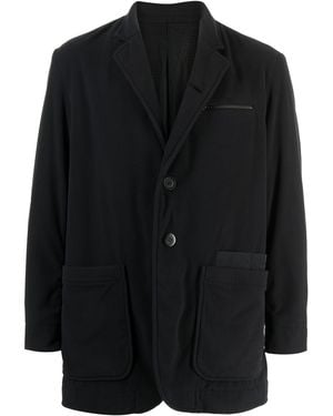 Undercover Logo-Appliqué Single-Breasted Blazer - Black