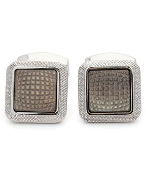 Tateossian Spazio Cufflink And Shirt Studs - Grey